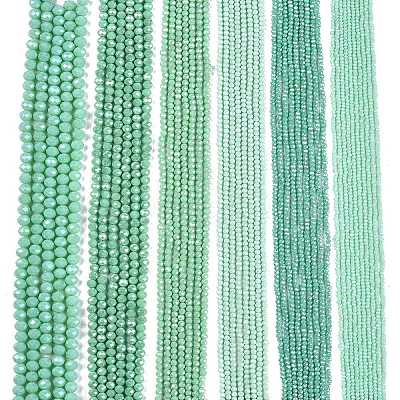 Electroplate Glass Beads Strands EGLA-A044-P2mm-A14-1