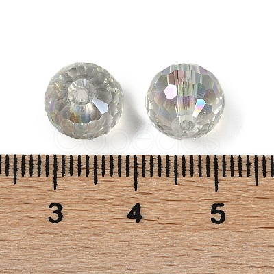 Transparent Electroplate Glass Beads EGLA-N002-31-G08-1