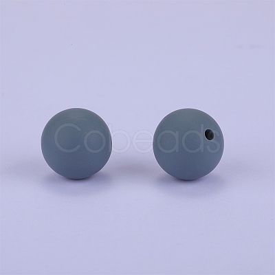 Round Silicone Focal Beads SI-JX0046A-10-1