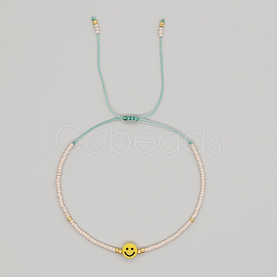 Bohemian Glass Seed Beads Braided Bead Bracelets JT0778-1-1