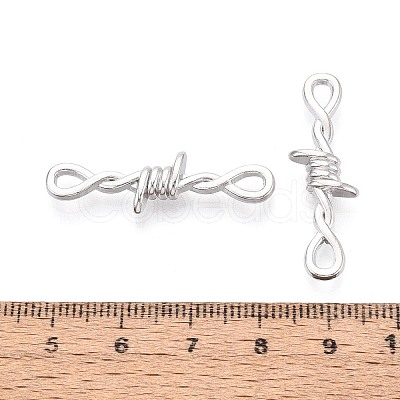 Zinc Alloy Barbed Wire Links Connector Charms TIBE-N016-01P-1