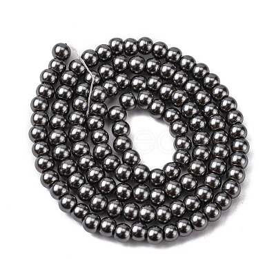 Eco-Friendly Glass Pearl Beads HY-J002-4mm-HX088-1