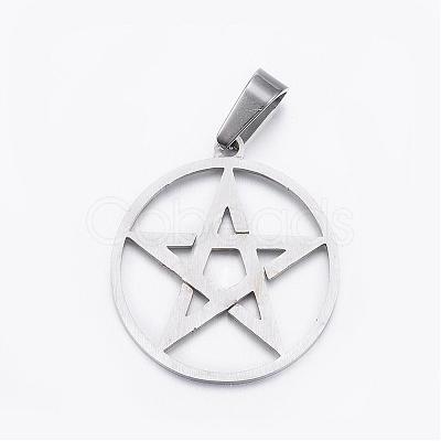 304 Stainless Steel Pendants STAS-H355-03-1