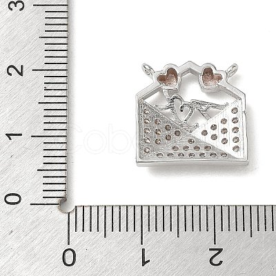 Brass Micro Pave Cubic Zirconia Pendants CU-CBA4231-06-1