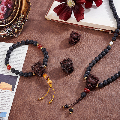 4Pcs Wood Beads WOOD-PH0003-90E-1