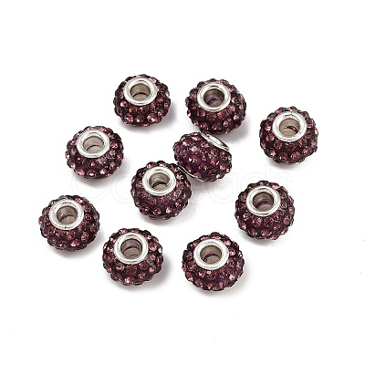 Resin Rhinestone Beads CPDL-H001-10x7mm-5-1