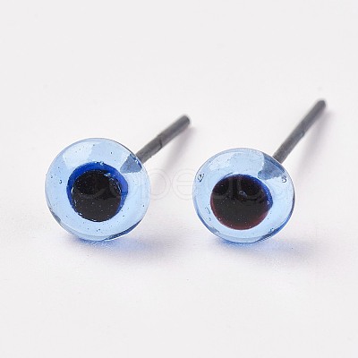 Craft Glass Doll Eyes LS-DIY-WH0020-B03-8mm-1