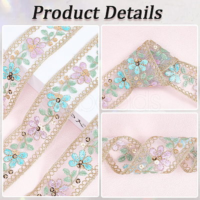Ethnic Polyester Ribbon OCOR-WH20005-40B-04-1