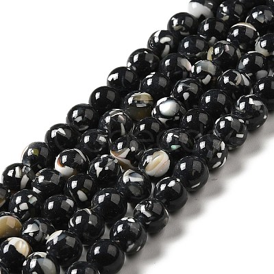 Synthetic Turquoise and Sea Shell Assembled Beads Strands G-D482-01E-01-1