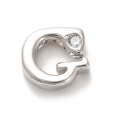 Rack Plating Brass Cubic Zirconia Beads KK-L210-008P-G-1