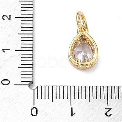 Brass Pave Cubic Zirconia Charms KK-CBA56EF-34A-G05-1