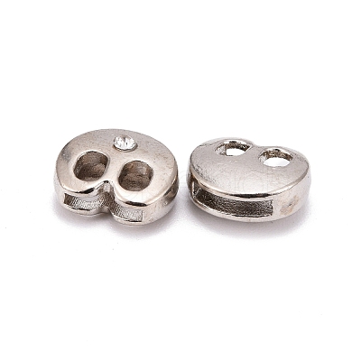 Letter Slider Beads for Watch Band Bracelet Making ALRI-O012-B-NR-1