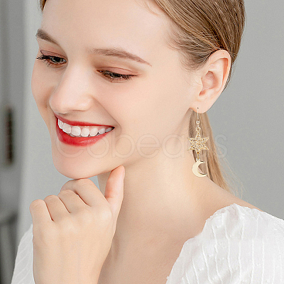 6Pcs Brass Earring Hooks KK-BBC0013-81-1
