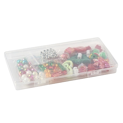 100Pcs 19 Styles Christmas Acrylic Beads MACR-FS0002-33-1