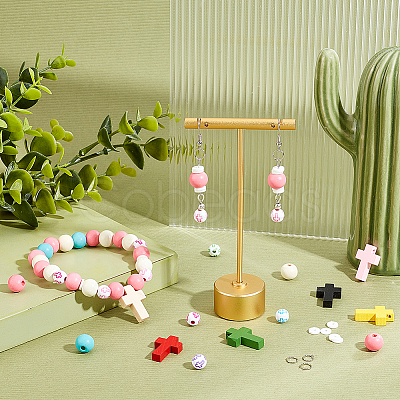 DIY Cross Keychain Bracelet Making Kit for Wallet Car Key DIY-AR0002-73-1