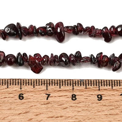 Natural Garnet Beads Strands G-P406-55-1