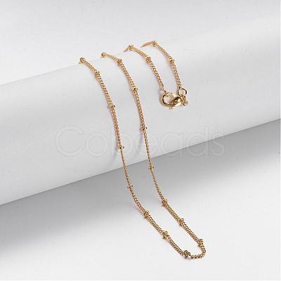 Brass Chain Necklaces MAK-F013-07G-1