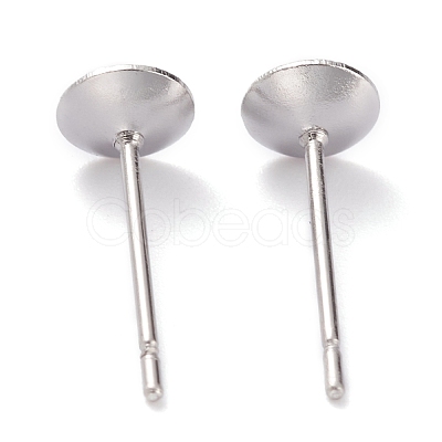 Non-Tarnish 304 Stainless Steel Stud Earring Settings STAS-J031-12-1