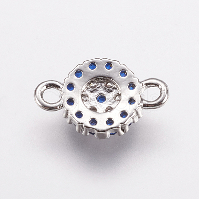 Brass Micro Pave Cubic Zirconia Links ZIRC-E143-47P-1
