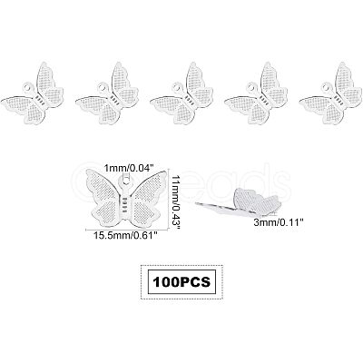 304 Stainless Steel Pendants STAS-UN0008-01P-1