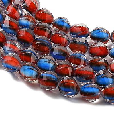 Two Tone Resin Beads Strands GLAA-T035-02B-1