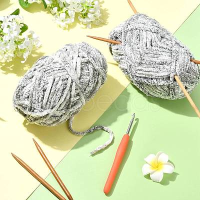 Super Bulky Chenille Polyester Yarn YCOR-FZC0001-01H-1