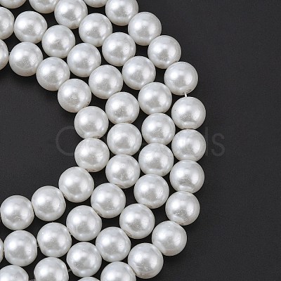 Glass Pearl Beads Strands X-HY-10D-B01-1-1