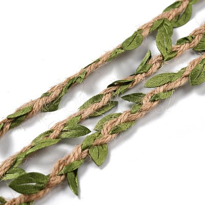 DIY Wreath Foliage Green Leaves Ribbon Decorative OCOR-M007-01C-1