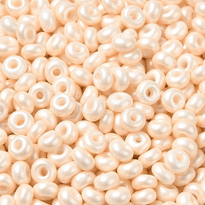 Baking Paint Luster Glass Seed Beads SEED-B001-04A-02-1