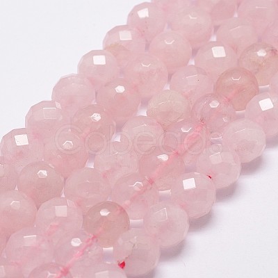 Natural Rose Quartz Beads Strands X-G-D840-21-8mm-1