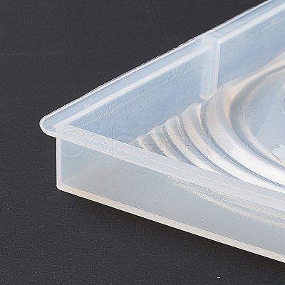 DIY Rectangle Ripple Effect Display Base Silicone Molds DIY-C055-01-1