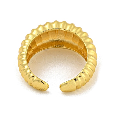 Brass Cuff Rings for Women RJEW-E294-06G-04-1