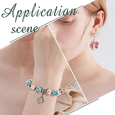 Alloy Enamel European Beads MPDL-PH0001-13-1