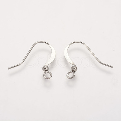 Brass French Earring Hooks KK-Q365-P-NF-1