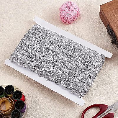 Metallic Polyester Ribbon OCOR-WH0065-07B-1