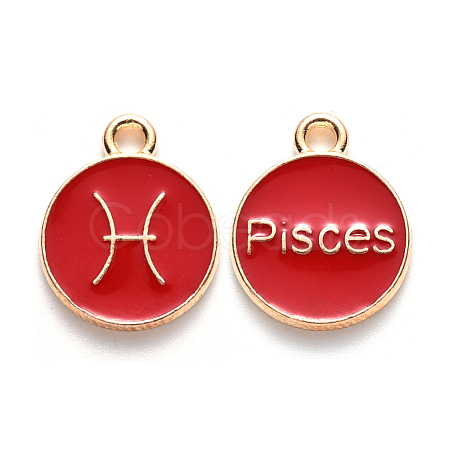 Alloy Enamel Pendants ENAM-S124-01A-07H-1