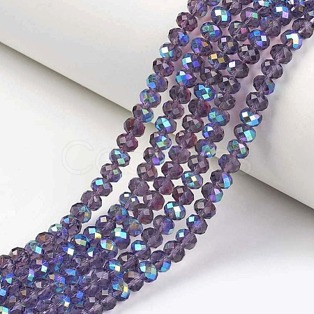 Electroplate Glass Beads Strands LS-EGLA-A034-T6mm-L13-1