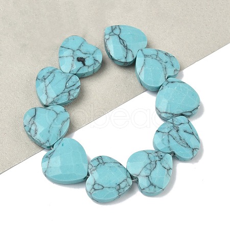 Synthetic Turquoise Beads Strands G-A309-A16-01-1