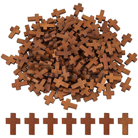 100Pcs Wooden Pendants WOOD-SC0001-38-1
