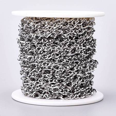 Tarnish Resistant 304 Stainless Steel Figaro Chains CHS-L001-138-0.8mm-1