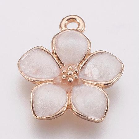 Zinc Alloy Enamel Pendants PALLOY-I124-10G-B-1