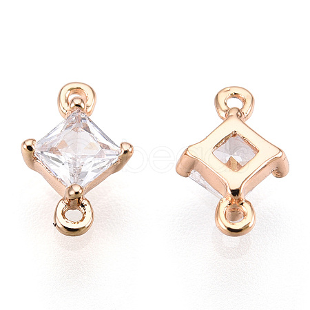 Long-Lasting Plated Brass Cubic Zirconia Links X-KK-K204-105G-NF-1