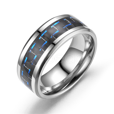 201 Stainless Steel Finger Rings for Couple FS-WG1136E-01-1