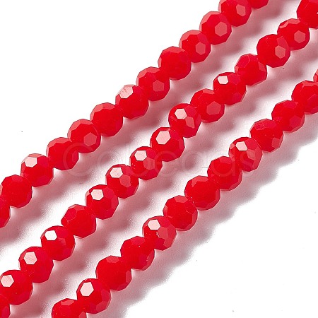 Faceted(32 Facets) Glass Beads Strands EGLA-J042-35B-05-1
