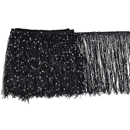 5M Paillette Tassel Polyester Ribbon Trim OCOR-BC0006-56A-1