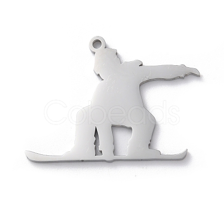 Anti-Tarnish 304 Stainless Steel Pendants STAS-S149-06P-1