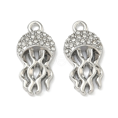 Alloy Crystal Rhinestone Pendants FIND-G108-04B-P-1