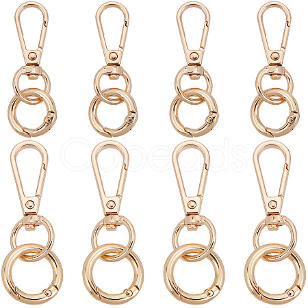 DIY Keychain Clasp Findings Kits DIY-SP0003-47G-1