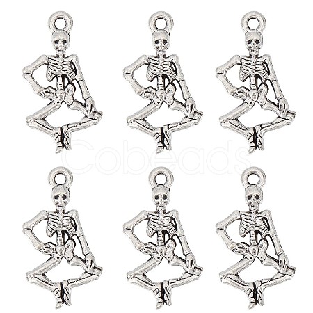 SUNNYCLUE 100Pcs Tibetan Style Alloy Pendants TIBE-SC0004-56AS-RS-1