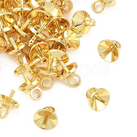 SHEGRACE Brass Cup Pearl Peg Bails Pin Pendants XGRQ1R468-348G-1